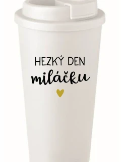 HAPPY DAY TO MY BABY - biely termohrnček 475 ml