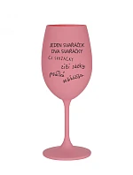 SVAŘÁČEK - ružový pohár na víno 350 ml