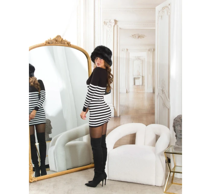 Dámský svetr model 20739854 černobílý - Koucla