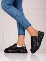 Originálne tenisky čierne dámske bez podpätku Originálne tenisky čierne dámske bez podpätku