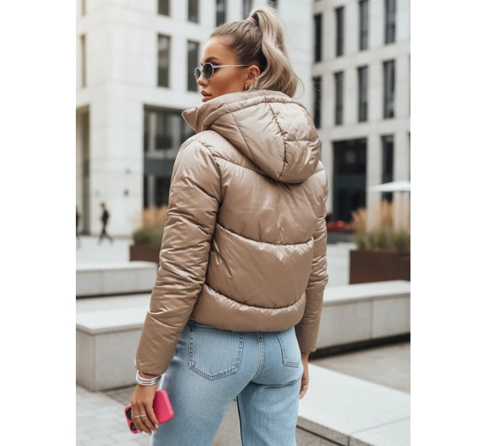 Dámska prešívaná bunda LOLAROSE beige FashionStreet TY3738