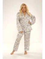 Dámské pyžamo De Lafense 721 Aster dł/r M-2XL