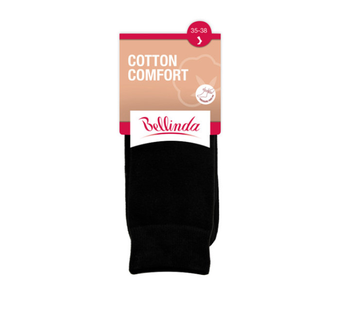 Dámske bavlnené ponožky s pohodlným lemom COTTON COMFORT SOCKS - BELLINDA - sivý melír
