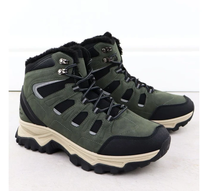 Pánsky zateplený zelený trapper VarnHorn 25-97305