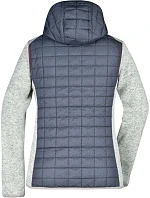 JN Dámská pletená hybridní bunda 02.0 light melange/anthracite melange model 22528895 - Daiber JN Dámská pletená hybridní bunda 02.0 light melange/anthracite melange model 22528895 - Daiber