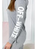 Šaty Off White grey model 18742187 - K-Fashion Šaty Off White grey model 18742187 - K-Fashion