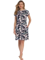 Dámska nočná košeľa 15231-316-2 tm.modrá-potlač - Pastunette