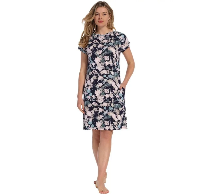 Dámska nočná košeľa 15231-316-2 tm.modrá-potlač - Pastunette