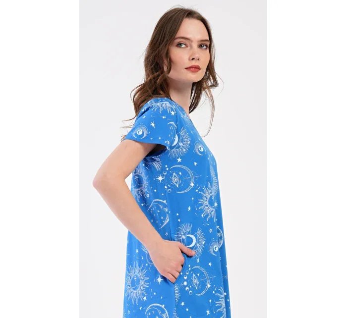 Dámske domáce šaty s krátkym rukávom Moon Dámske domáce šaty s krátkym rukávom Moon