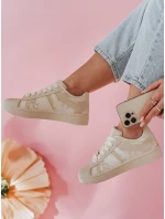 Dámské tenisky na platformě beige Dstreet model 21986989 - FashionStreet