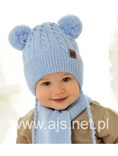 AJS 48-313 Chlapčenský set čiapka+šatka
