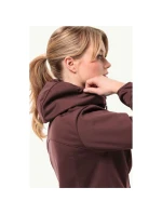 Dámska prechodná bunda s kapucňou Jack Wolfskin Windhain Hoody W softshell červená (1307481_2866)
