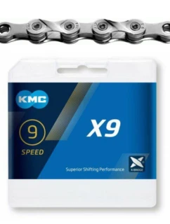 Reťaz KMC X9 114 článkov strieborná BOX