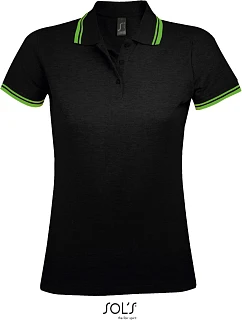 SOL'S Pasadena Women Dámské piqué polo model 22521901 black/lime