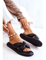 Dámské módní kožené pantofle Černá model 21581097 - S.Barski