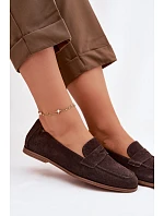 Mokasiny z Přírodního Semiše Vinceza 18122 Čokoládové Mokasiny z Přírodního Semiše Vinceza 18122 Čokoládové