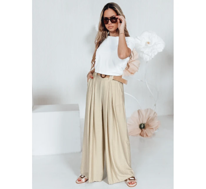 Dámské kalhoty beige model 21989291 - Dstreet