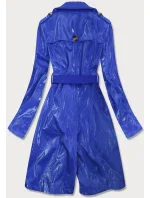 Svetlo modrý tenký kabát z rôznych spojených materiálov (YR2027)