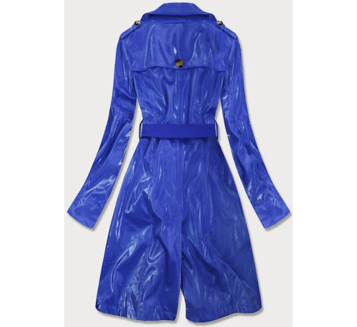 Svetlo modrý tenký kabát z rôznych spojených materiálov (YR2027)