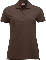 Clique Classic Marion S/S Dámske polo tričko z hrubej bavlny 67.8246 tmavá mokka Clique Classic Marion S/S Dámske polo tričko z hrubej bavlny 67.8246 tmavá mokka