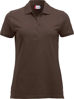 Classic Marion S/S Dámské piqué polo z těžké bavlny model 22457318 dark mocca - Clique