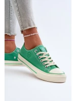 Niskie Trampki Damskie Big Star NN274268 Zielone