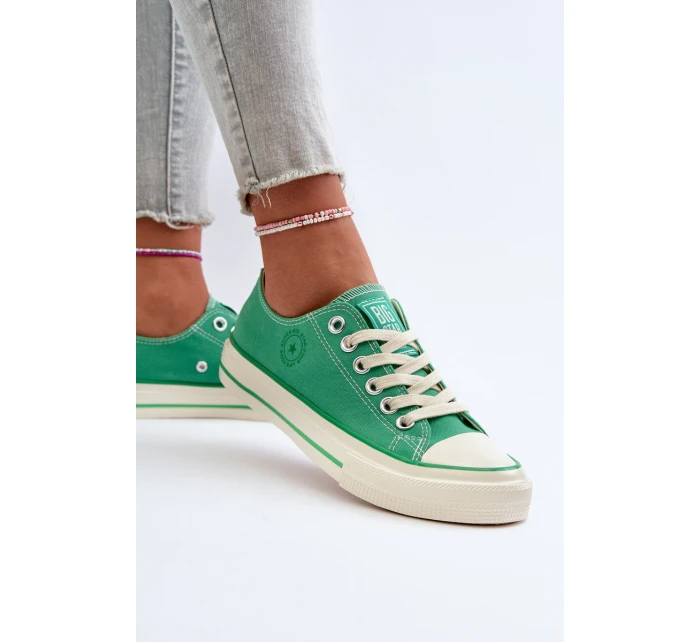 Niskie Trampki Damskie Big Star NN274268 Zielone