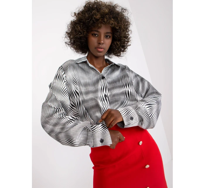 Dámska košeľa-LK-KS-508891-1.55P-biela-čierna