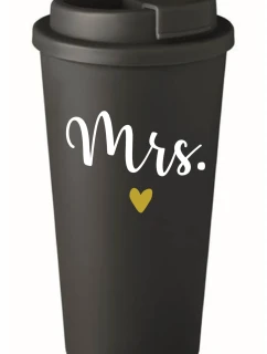 MRS. - čierny termohrnček 475 ml