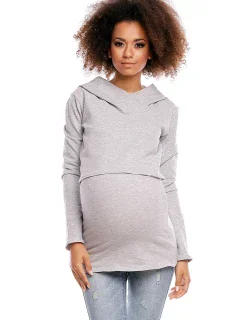 Tehotenská mikina model 84459 PeeKaBoo
