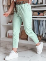 Dámské kalhoty s páskem mint Dstreet model 21987145 - FashionStreet