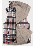 Obojstranná béžová dámska vesta (2383)