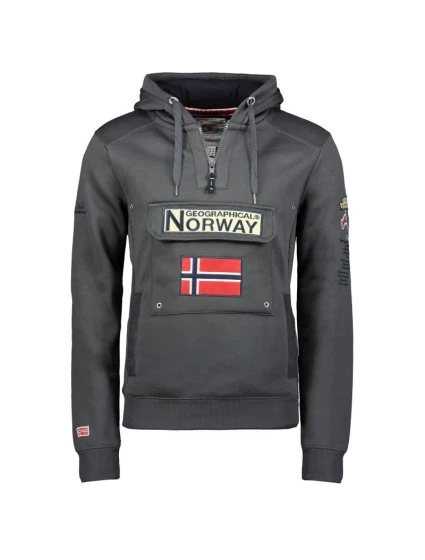 Geographic Norway Gymclass DB 100 M WU4190H-GN-DARKGREY Mikina Geographic Norway Gymclass DB 100 M WU4190H-GN-DARKGREY Mikina
