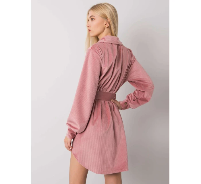 Šaty DHJ SK 10333.12P tmavo ružová