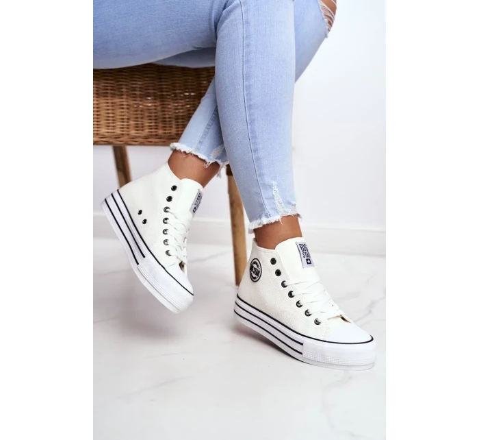 Dámske členkové tenisky Big Star - White