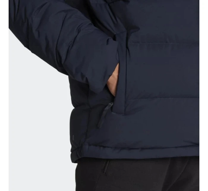 Pánská péřová bunda s kapucí M model 21859205 Tmavě modrá - ADIDAS