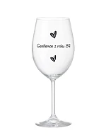 Nájdem princa, keď vypijem víno - číry pohár na víno 350 ml