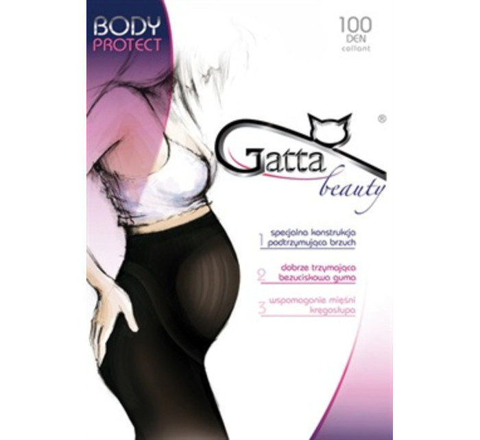 Tehotenské pančuchové nohavice BODY PROTECT - 100 DEN - GATTA