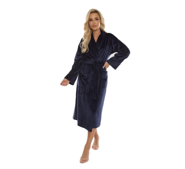 Dlhý dámsky župan s golierom De Lafense 628 Abigail