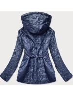 Modrá dámska bunda s prešívaním (BR0121) Modrá dámska bunda s prešívaním (BR0121)