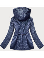 Modrá dámska bunda s prešívaním (BR0121)
