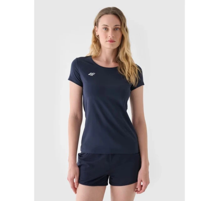 Dámske hladké tričko slim 4F NOSH4TSD001B-31S