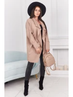 Kapska s vreckami tmavo béžová Kapska s vreckami tmavo béžová