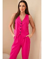 Súprava vesta + nohavice svetloružová