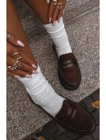 Mokasyny Damskie Z Eko Skóry Czekoladowe Cailen