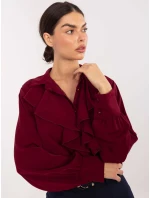 Koszula IT KS model 21795530 bordowy - FPrice Koszula IT KS model 21795530 bordowy - FPrice