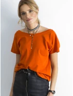 Tričko RV TS 4662.39P tmavo oranžové Tričko RV TS 4662.39P tmavo oranžové