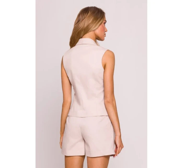 model 21136097 Džínová vesta béžová - Moe