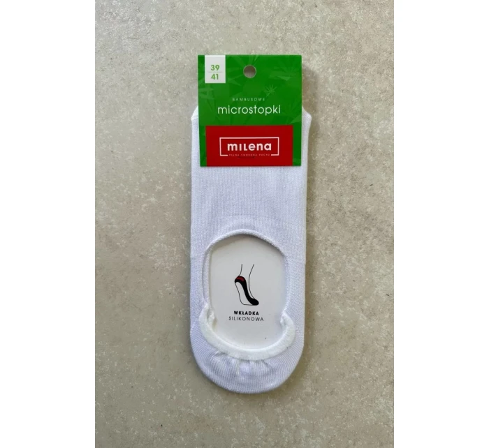 Dámske bambusové ponožky z mikropletiva - biele Dámske bambusové ponožky z mikropletiva - biele