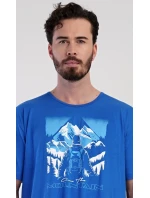 Pánska nočná košeľa s krátkym rukávom Mountain